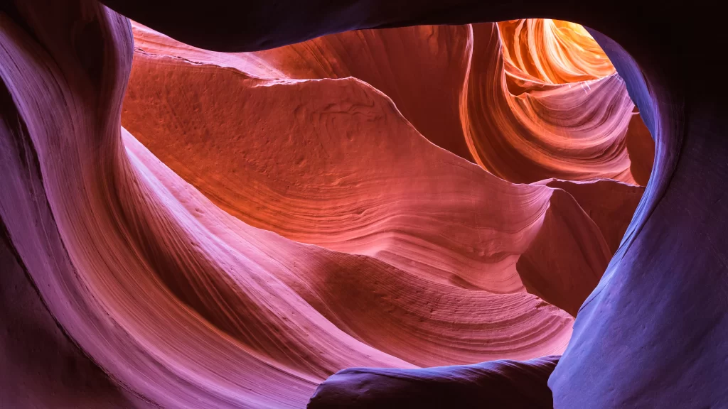 Antelope Canyon Red Rock Erosion Natural Beauty Sunlight Geological Formation