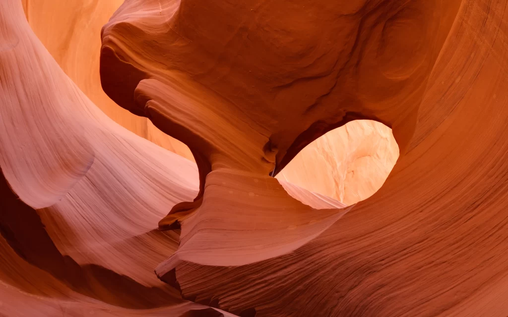 Antelope Canyon sandstone erosion natural light texture landscape