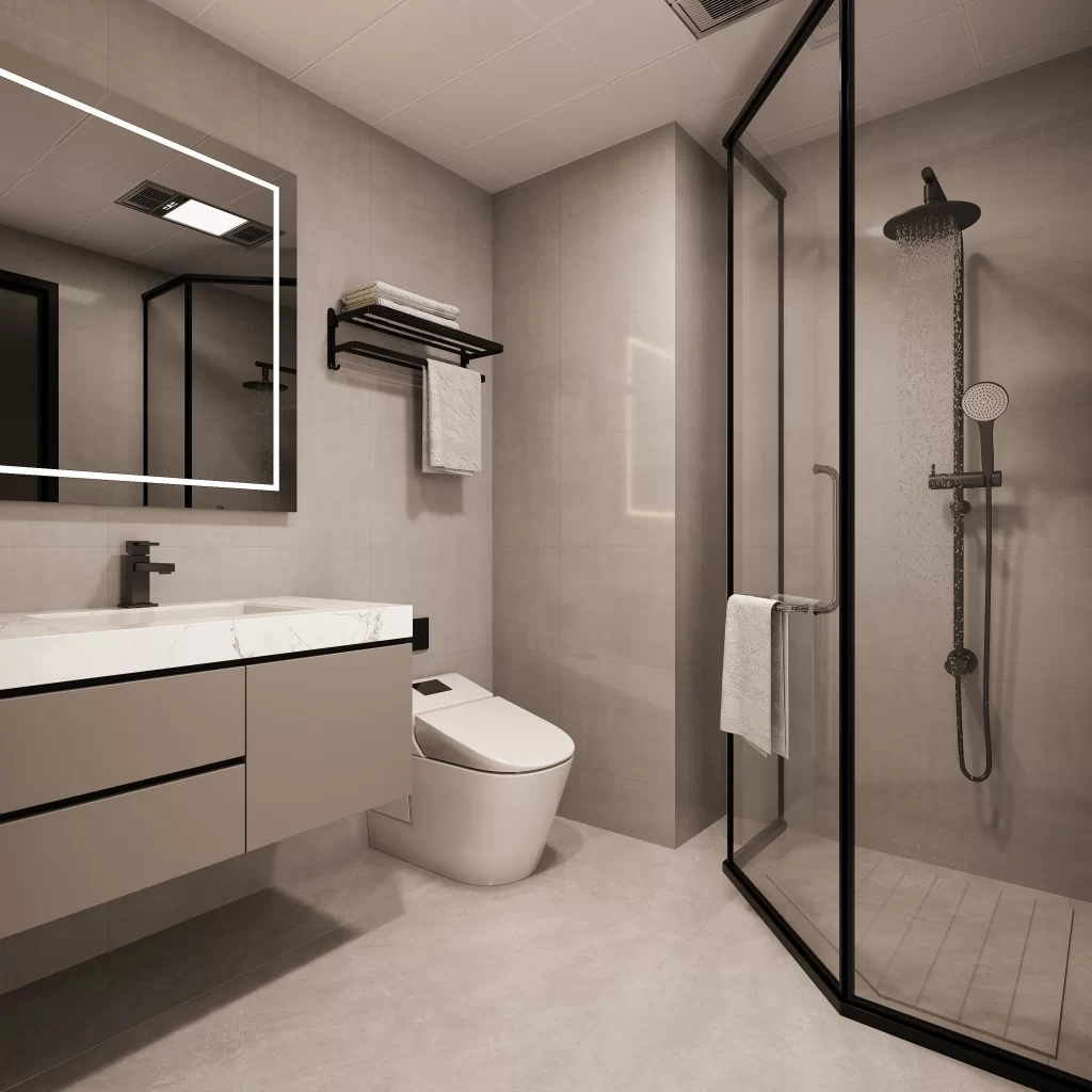 Bathroom sink white marble modern