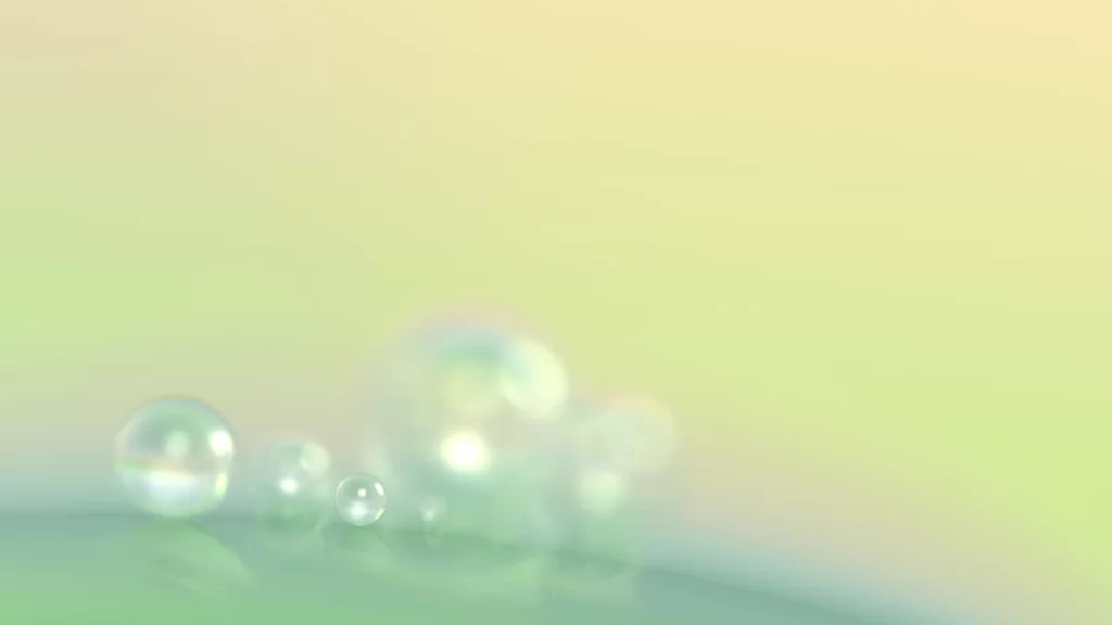 Bubbles pastel gradient soft light tranquil abstract reflections