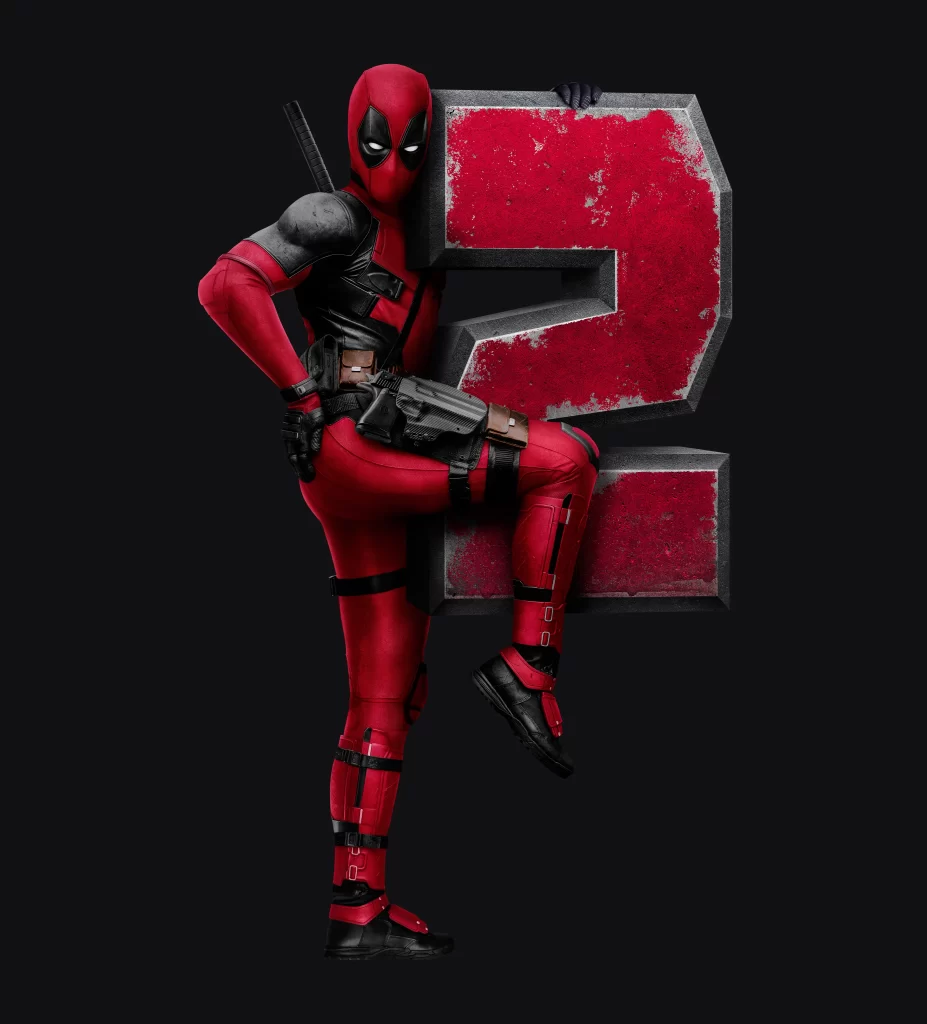 Deadpool costume red black number sequel
