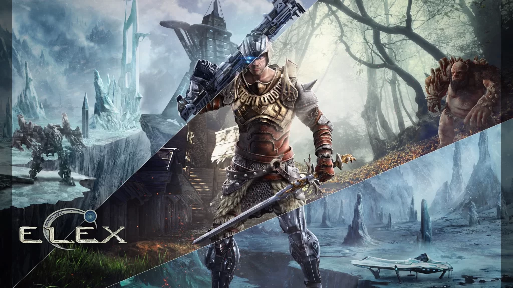 ELEX fantasy warrior creatures environment adventure