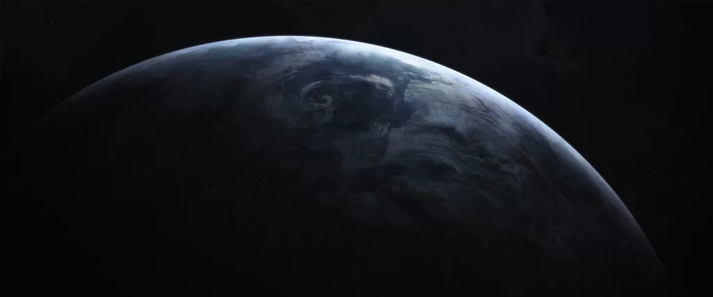 Earth Space Planet Atmosphere Clouds Darkness