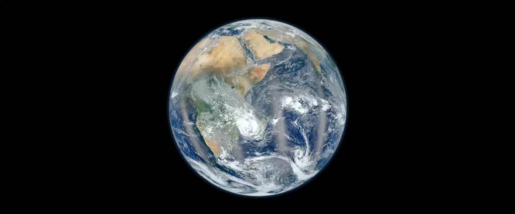 Earth Space Satellite Africa Asia Clouds