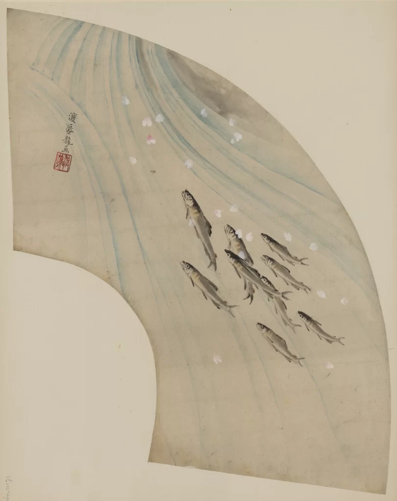 Fish Water Traditional Painting Nature Harmony