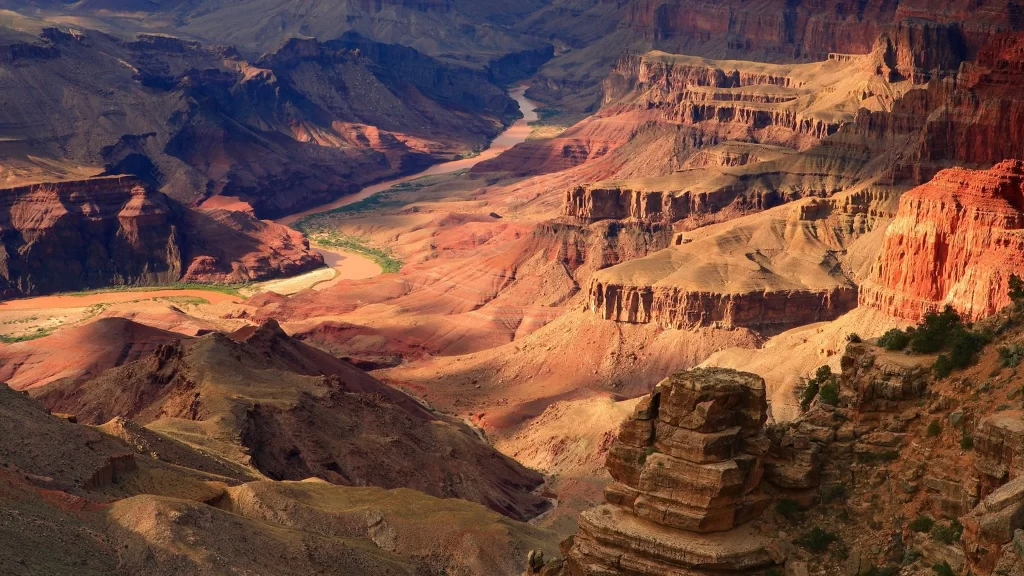 Grand Canyon Colorado River geological formations natural wonder erosion landsca