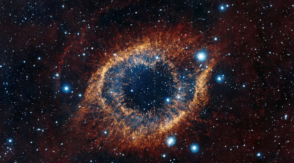 Hubble Space Telescope Helix Nebula cosmic universe stars galaxies