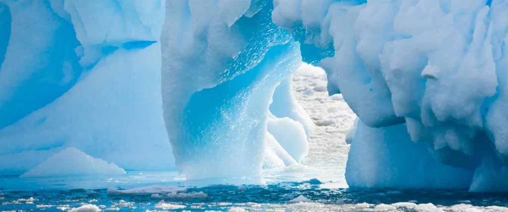 Iceberg Blue Sunlight Water Cold Natural