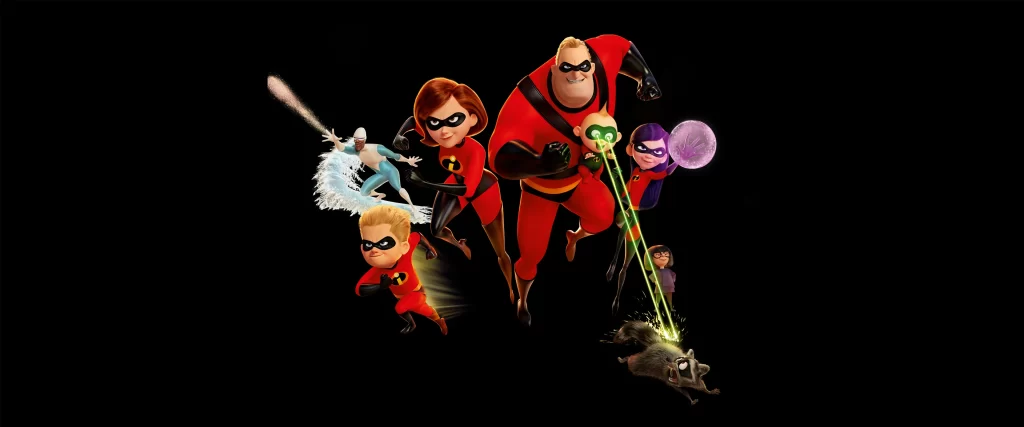 Incredibles superhero action family teamwork