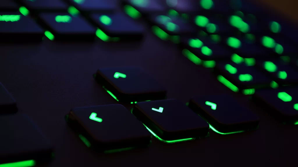 KEYBOARD BACKLIGHTING GREEN ARROWS KEYS