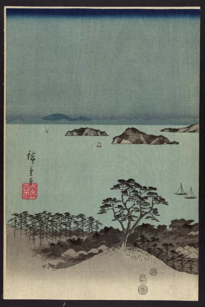 Landscape Sea Islands Trees Boats Sky