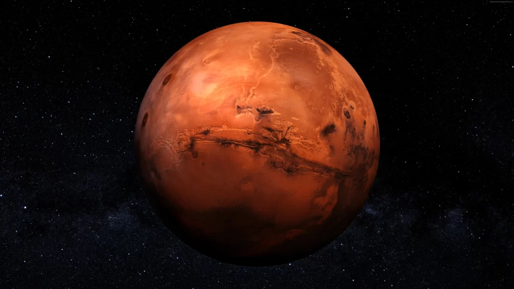 Mars space planet celestial stars universe