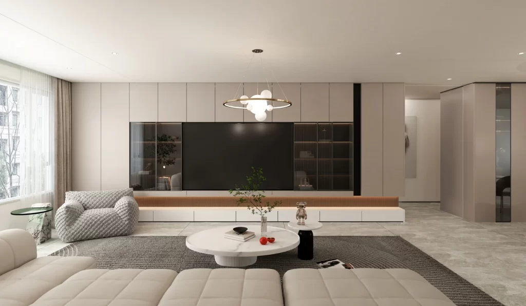 Modern Living Room Minimalist Cozy Stylish Contemporary Comfortable