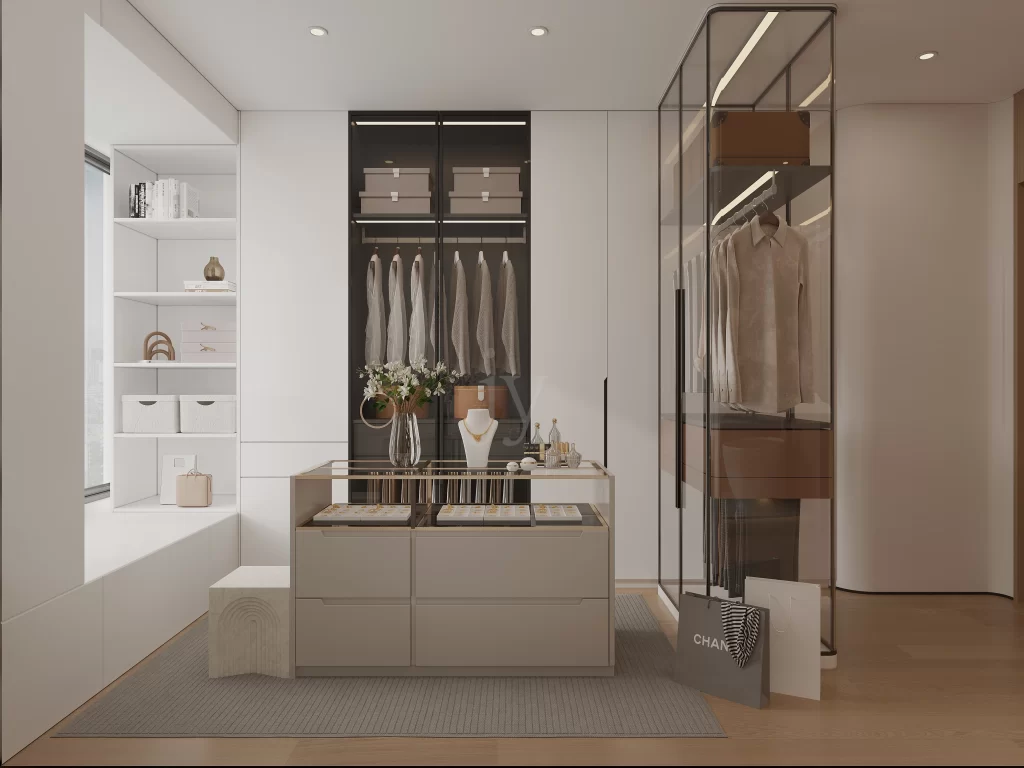 Modern Minimalist Wardrobe Clothing Storage Design