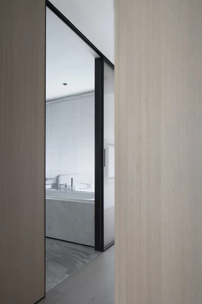 Modern bathtub marble gray minimalist.