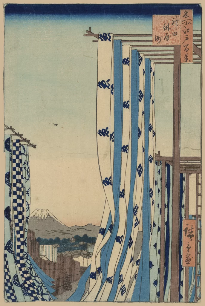 Mount Fuji Fabric Wind Traditional Landscape Patterns