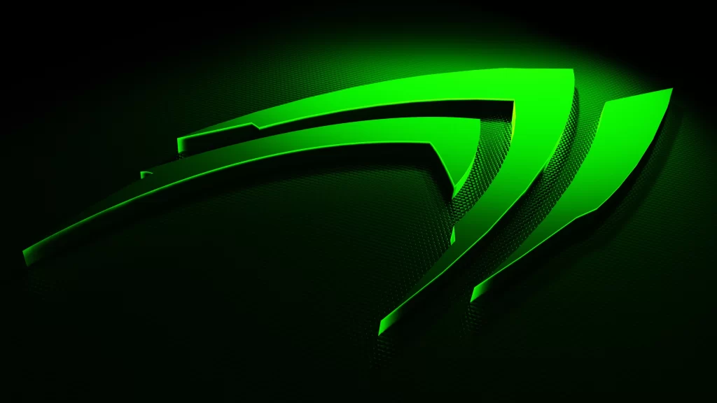 NVIDIA logo green technology graphic design