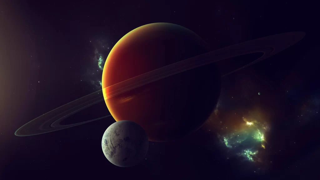 Planet rings space celestial bodies cosmic