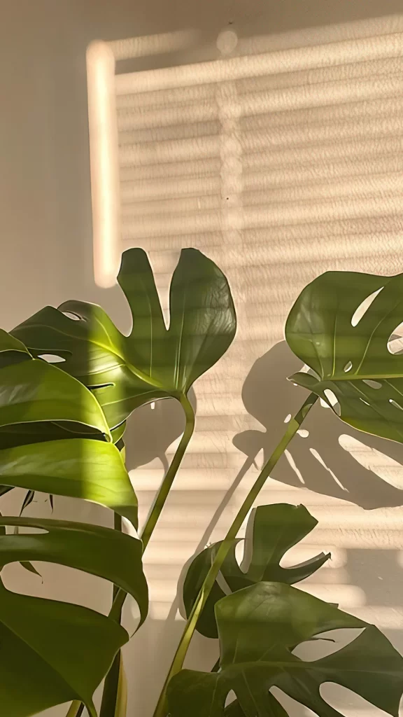 Plant Sunlight Shadow Green Leaves Texture