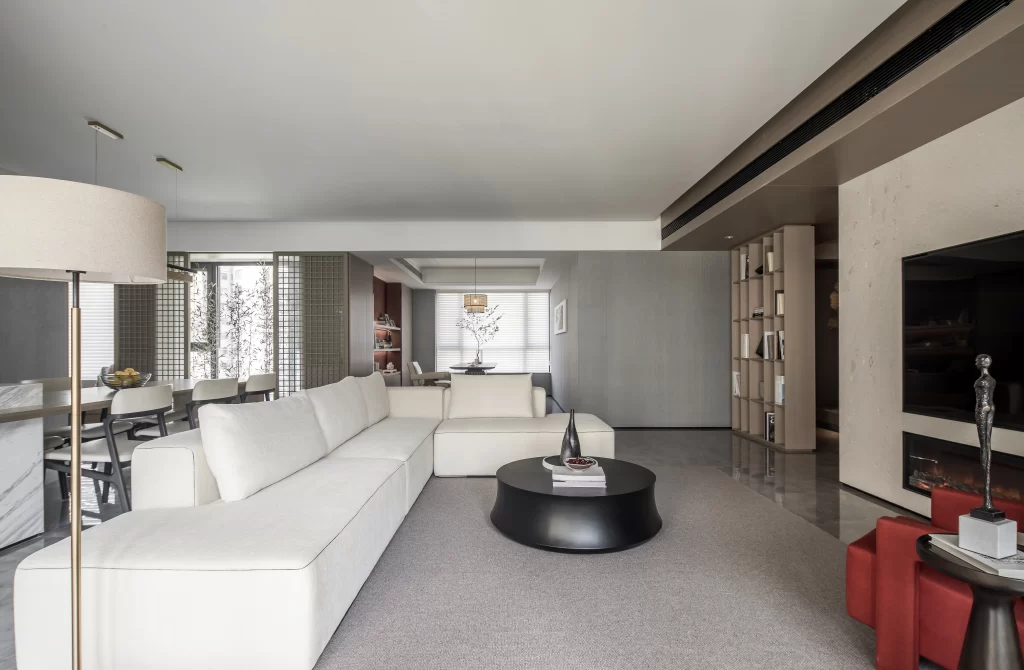 Room type living room furniture white sofa black coffee table colors white black