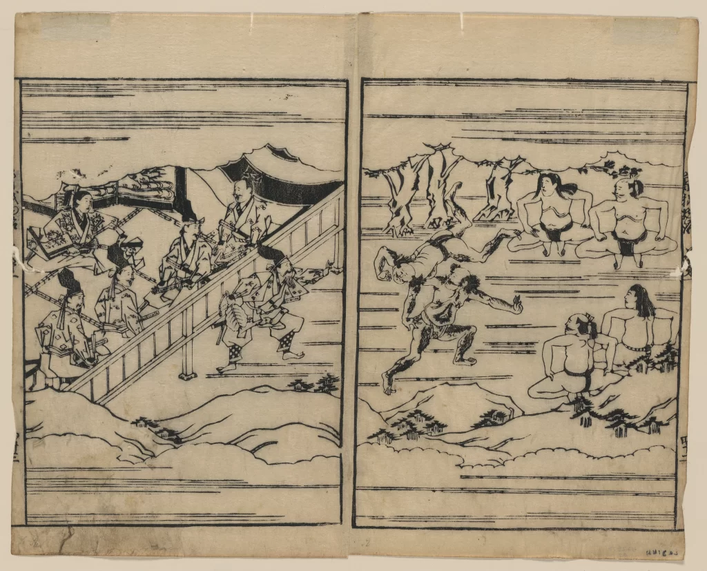 Samurai, Traditional Attire, Dynamic Action, Historical Scene, Ukiyo-e Style