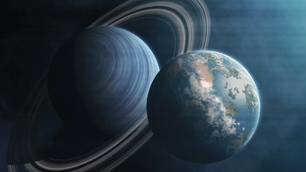 Saturn Earth rings planets space
