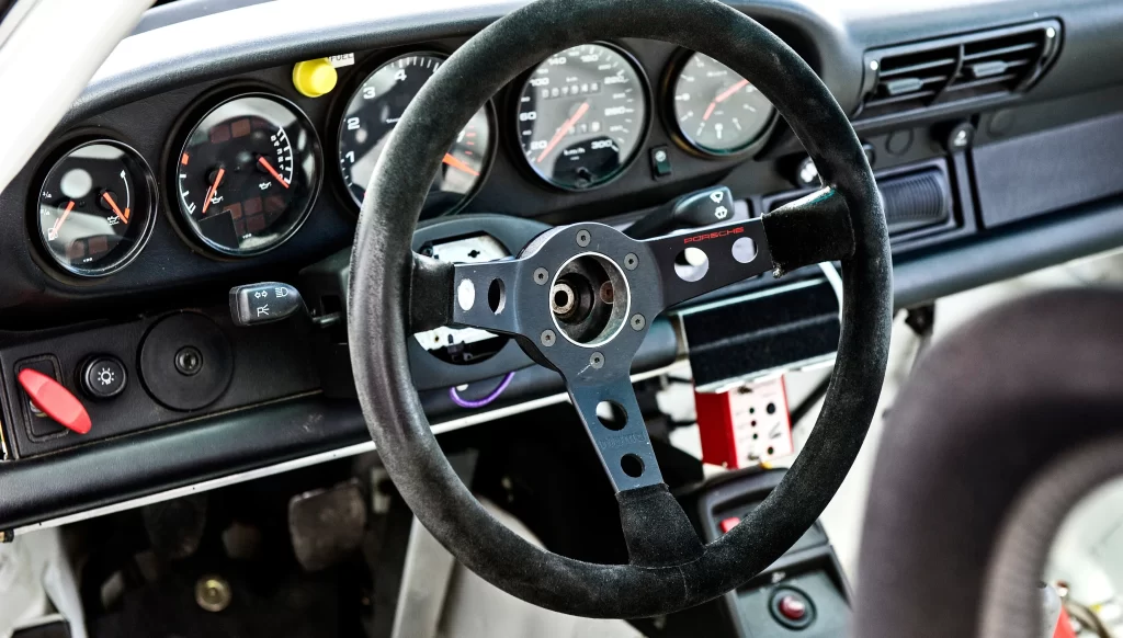Steering wheel dashboard gauges car interior racing