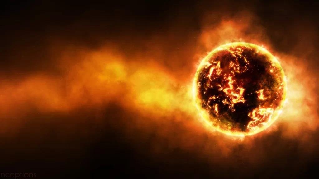 Sun solar fiery explosion energy atmosphere