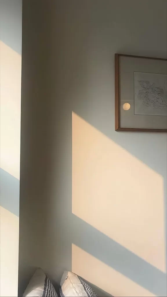 Sunlight Shadow Wall Framed Picture Calm Simplicity