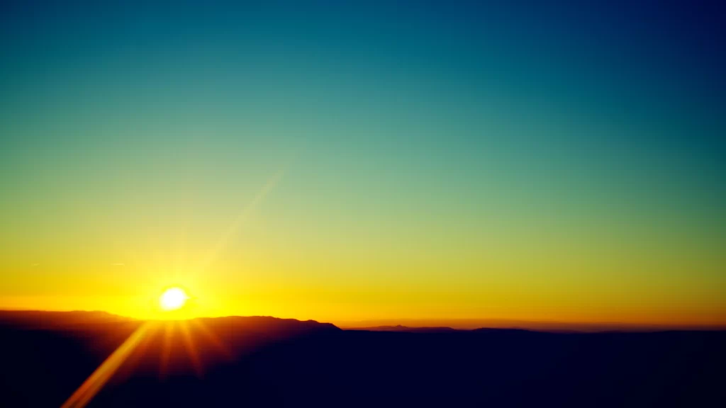 Sunset sky horizon landscape tranquility colors nature beauty