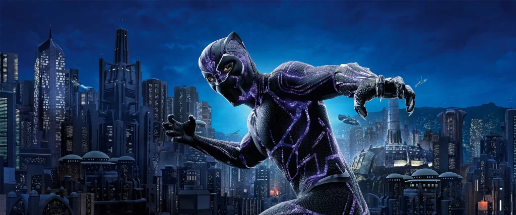 Superhero Futuristic City Night Action Dynamic Pose