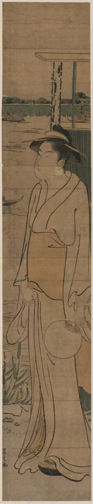 Traditional Attire Historical Figure Landscape Ink Painting Cultural Heritage