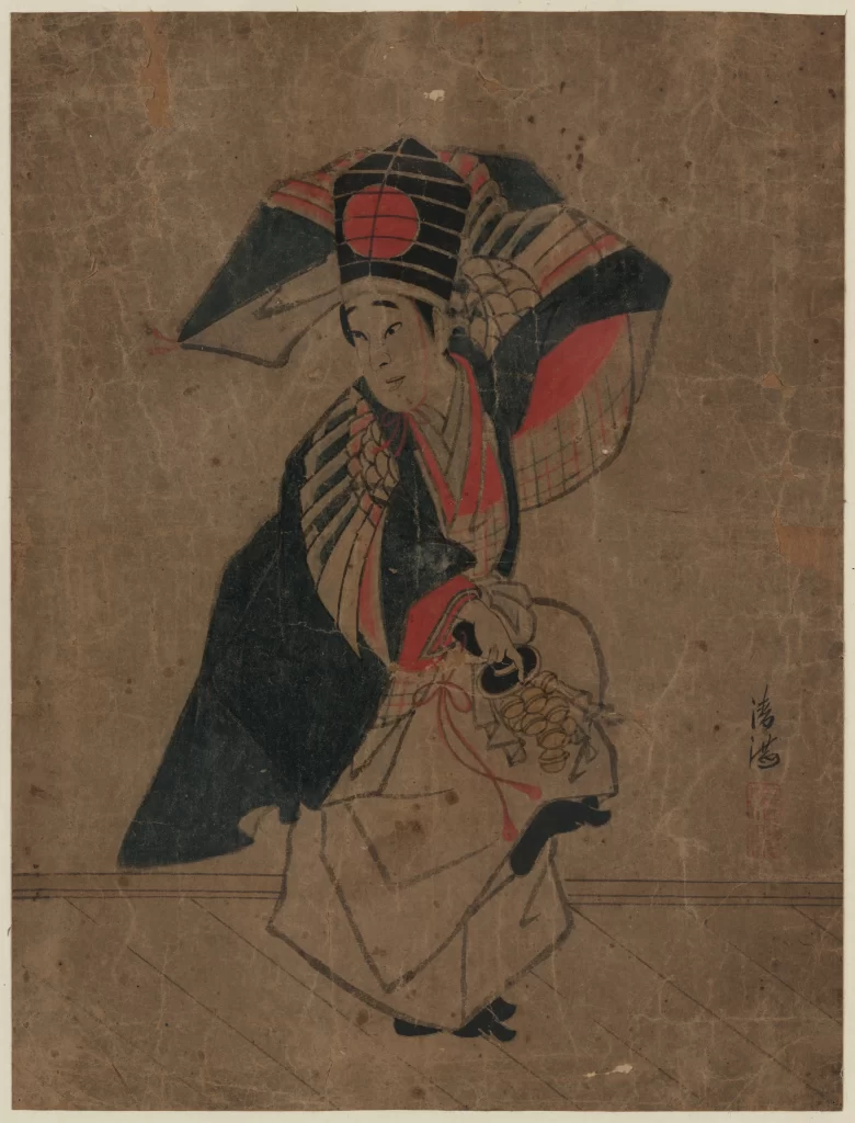 Traditional Japanese Art Historical Costume Cultural Depiction Ukiyo-e Historical Figure