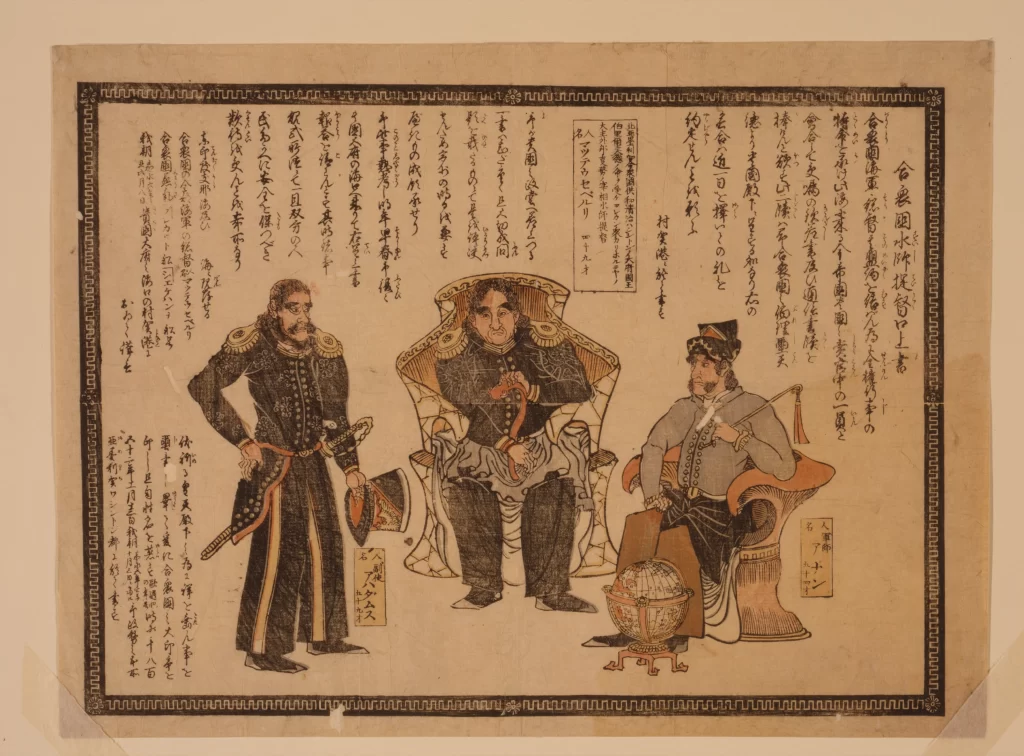 Traditional Japanese Art Historical Figures Military Attire Cultural Depiction Ukiyo-e Style Narrative Elements