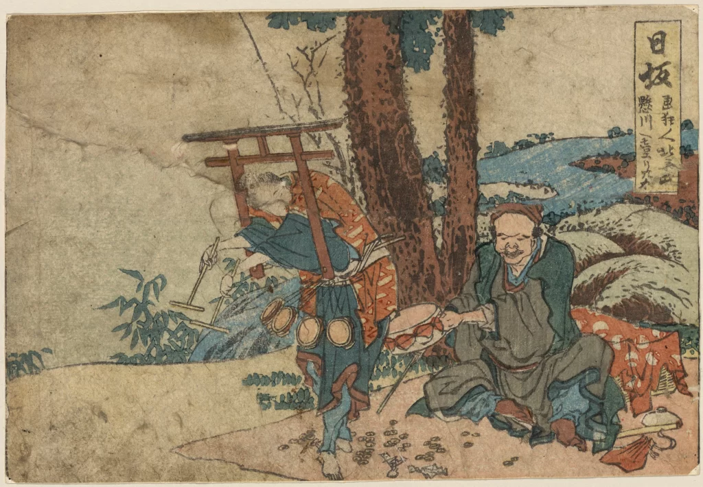 Traditional Japanese Art Historical Scene Cultural Depiction Ukiyo-e Daily Life