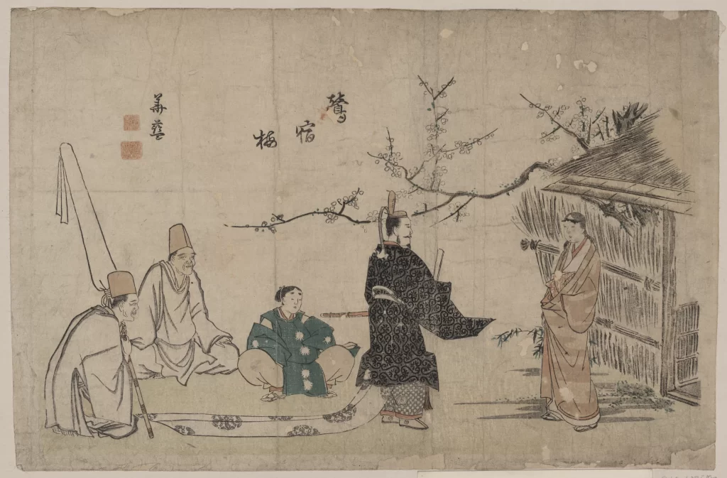 Traditional Japanese Art Historical Scene Cultural Depiction Ukiyo-e Samurai