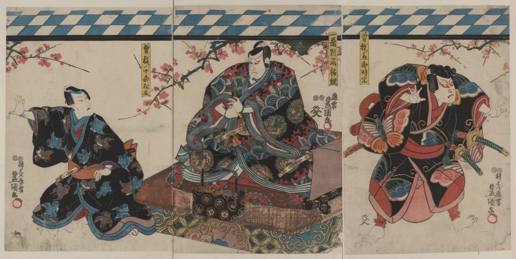 Traditional Japanese Art Samurai Ukiyo-e Historical Cultural Warriors