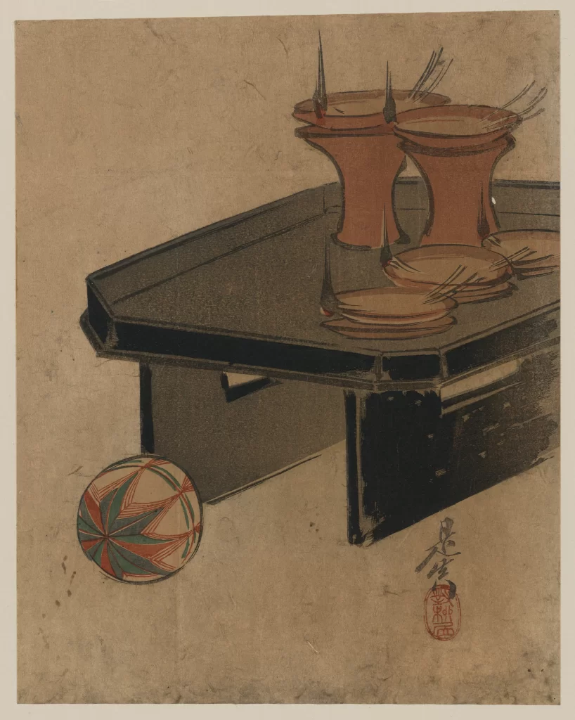 Traditional Japanese Art Table Objects Cultural