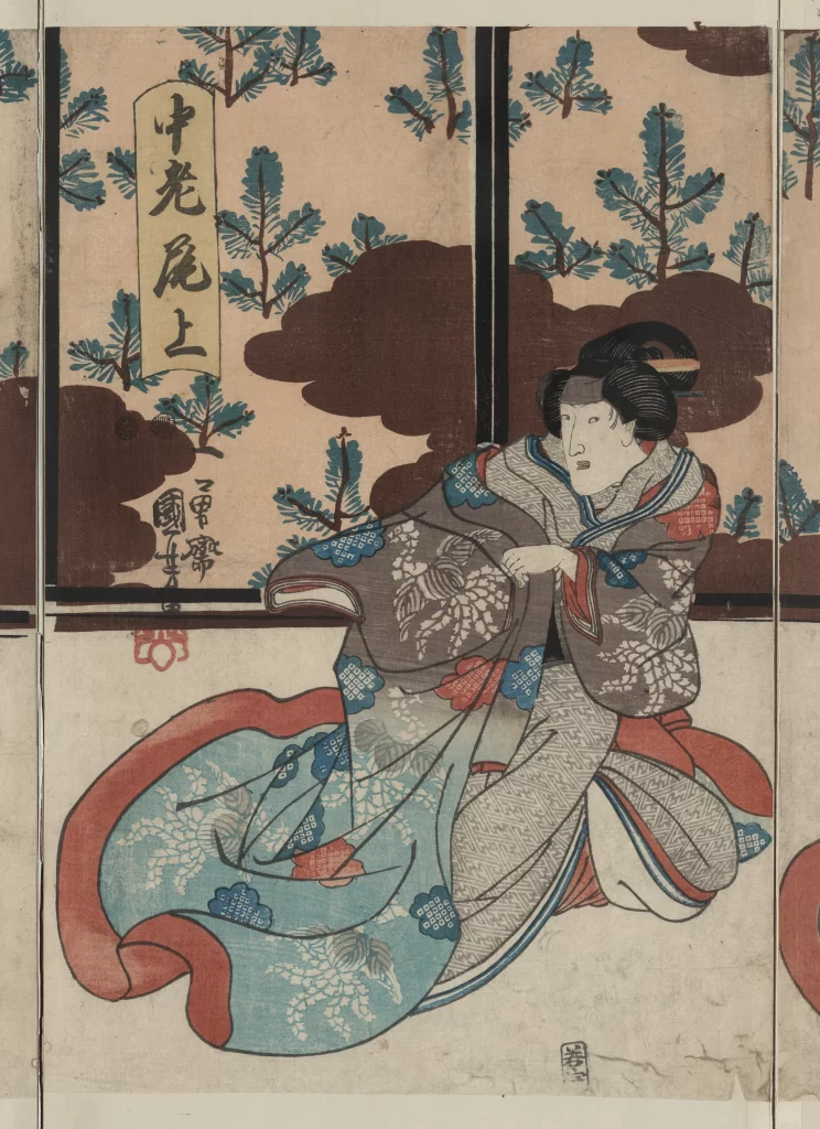 Traditional Japanese Art Ukiyo-e Kimono Nature Cultural Heritage