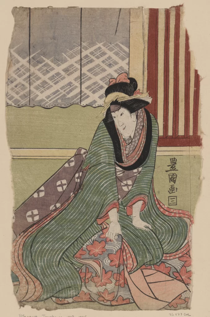 Traditional Japanese Art Ukiyo-e Kimono Woman Cultural Heritage Historical Illustration