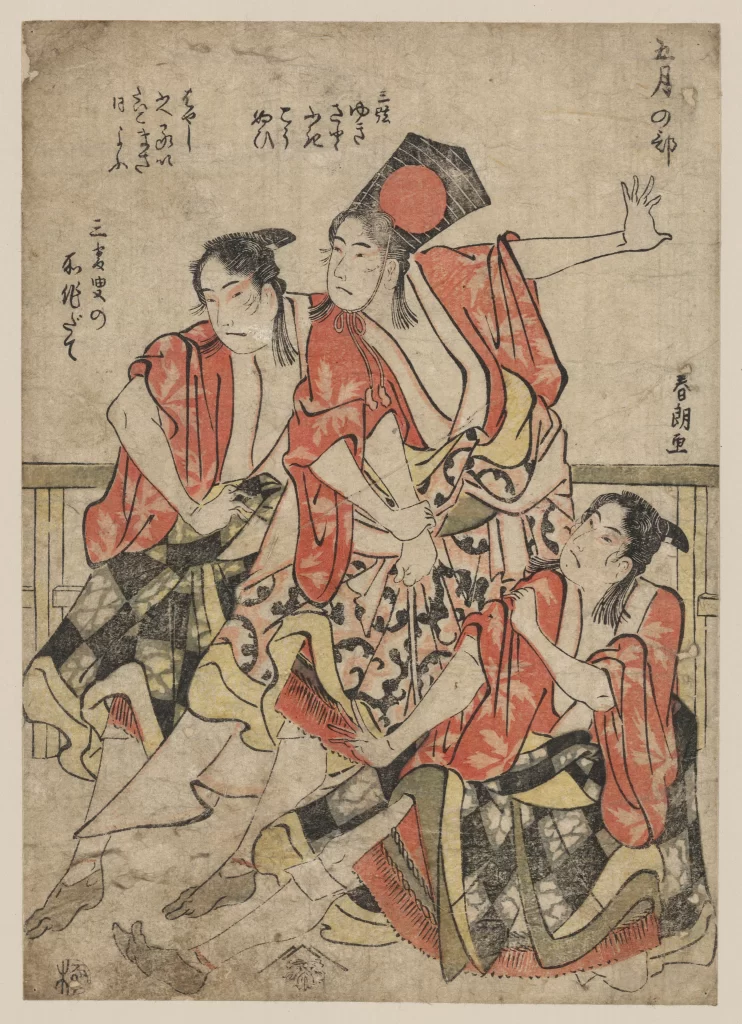 Traditional Japanese Artistic Print Sumo Wrestlers Cultural Heritage