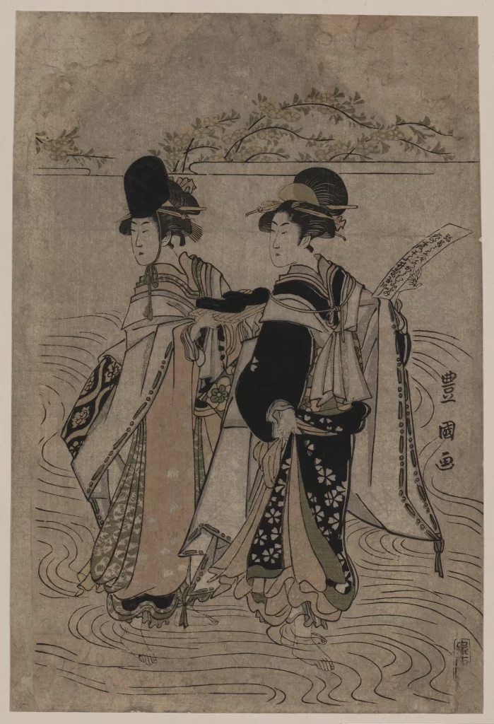 Traditional Japanese Attire Historical Cultural Artistic Ukiyo-e Elegance