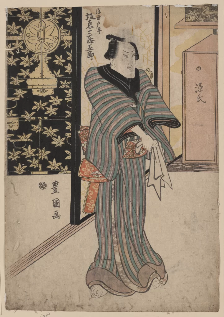 Traditional Japanese Attire Ukiyo-e Samurai Historical Figure Cultural Art