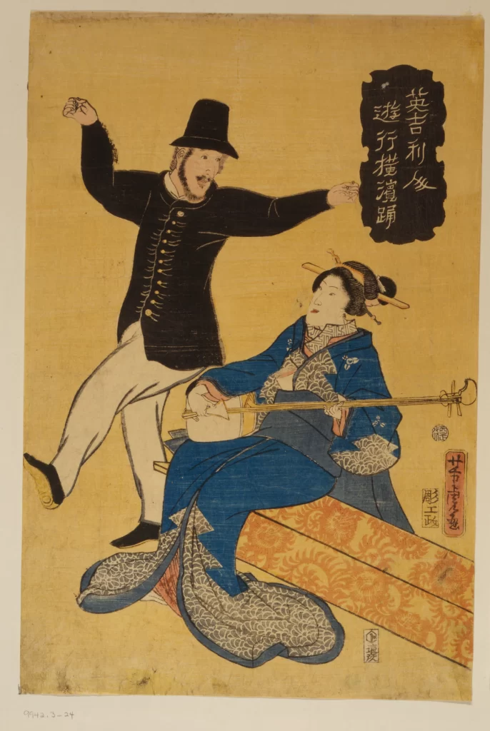 Traditional Japanese Attire Western Influence Cultural Exchange Dance Music Historical Art