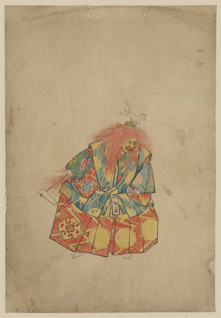 Traditional Japanese Costume Character Colorful Artistic