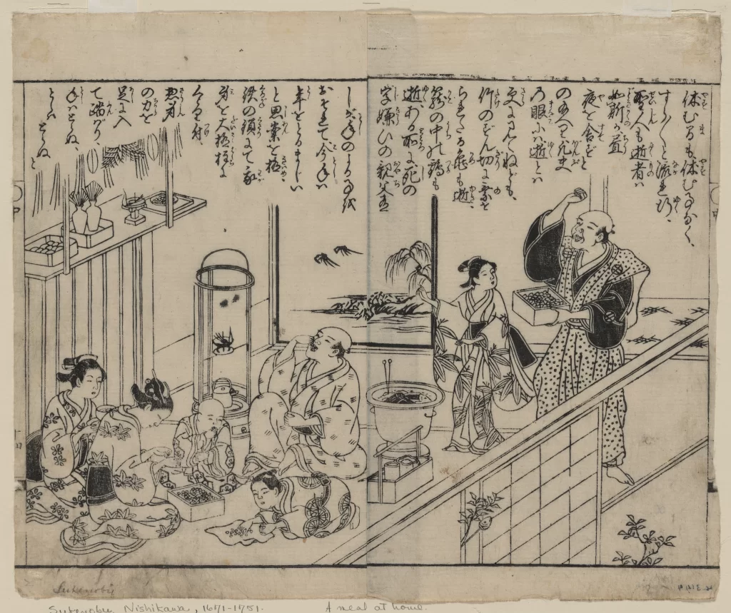 Traditional Japanese Family Gathering Interior Culture