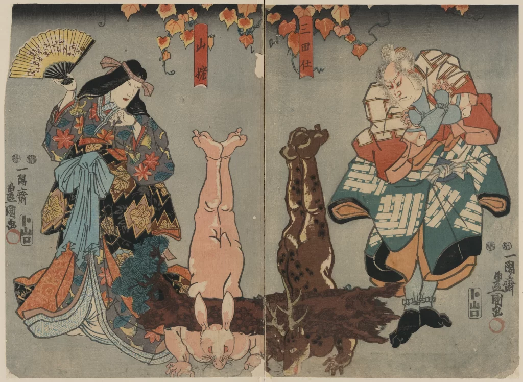 Traditional Japanese Ukiyo-e Cultural Narrative