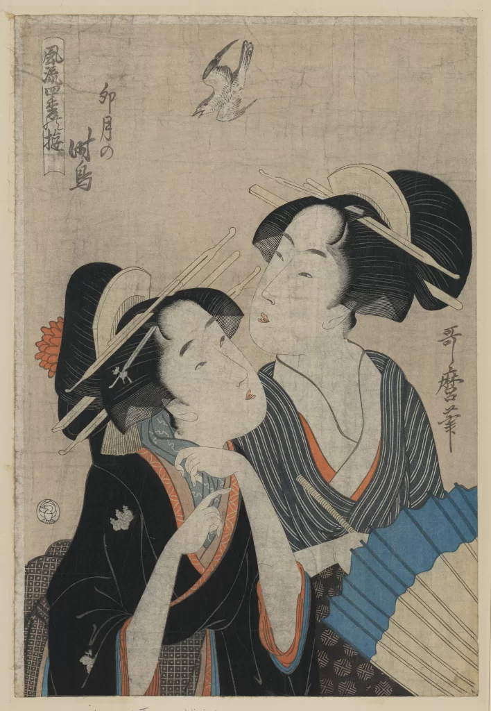 Traditional Japanese Women Kimonos Hair Ornaments Bird Nature