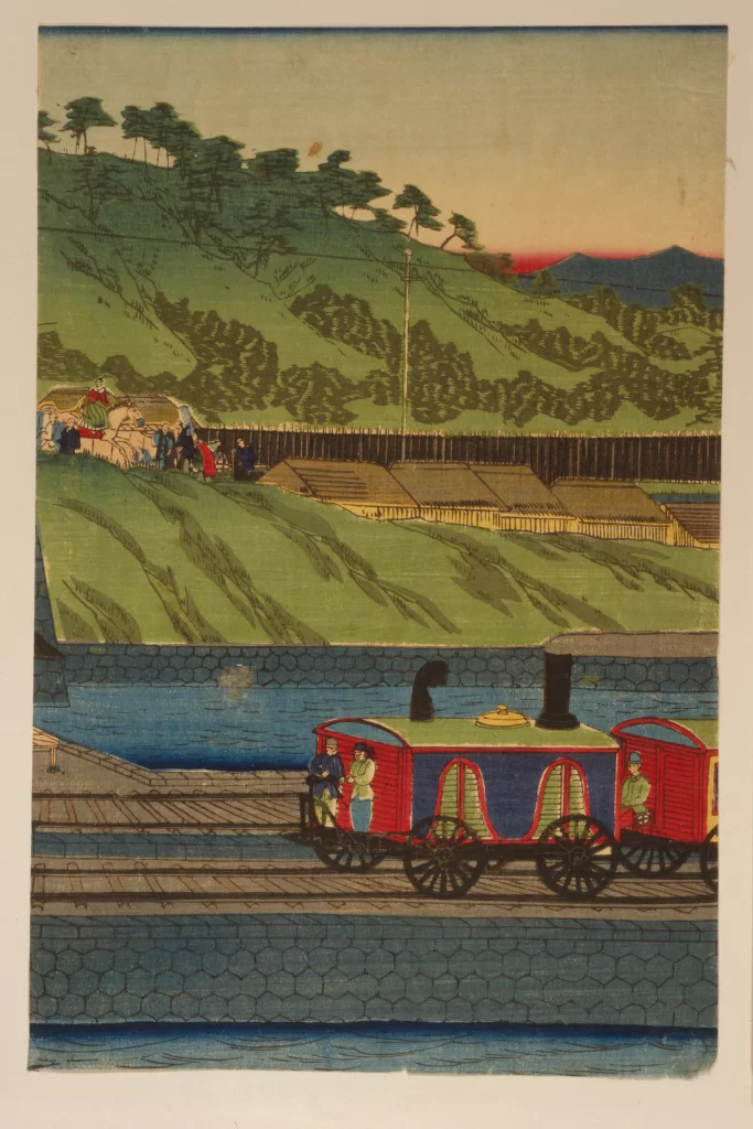 Train Landscape Traditional People Nature Architecture
