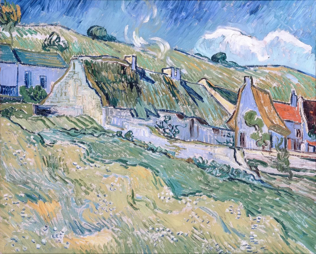 A Group of Cottages Van Gogh
